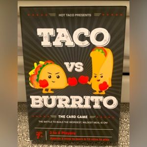 Taco VS Burrito Party Card Game Ages 7+ Build the Weirdest Wildest Meal Bundle